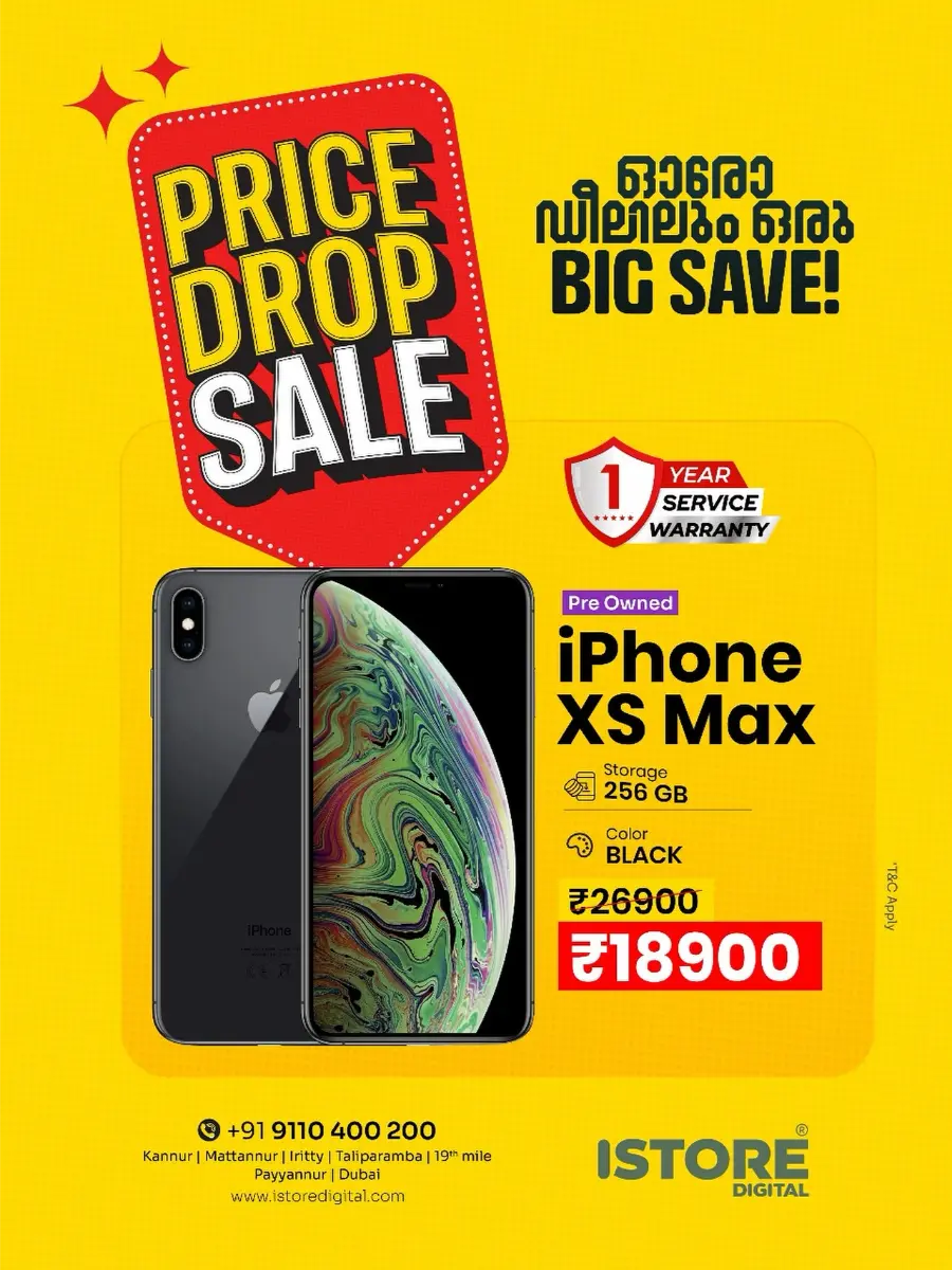 Price Drop Sale In iStore Digital Kannur