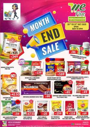 Mega Month End Sale In We Five Hypermarket Thrissur