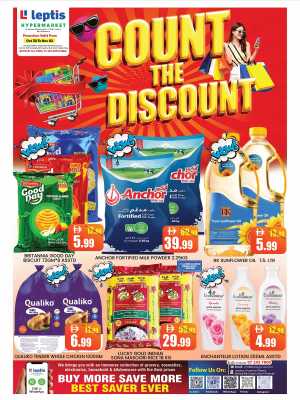Count the Discount In Leptis Hypermarket Ras al Khaimah