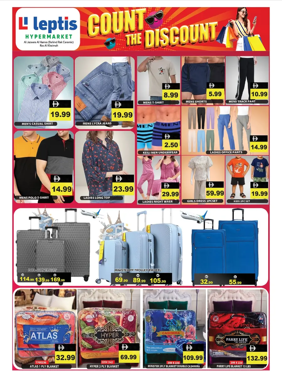 Count the Discount In Leptis Hypermarket Ras al Khaimah