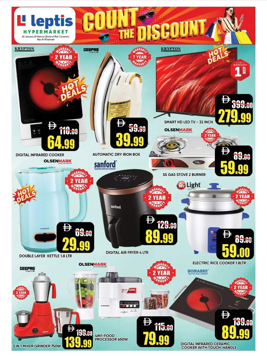 Count the Discount In Leptis Hypermarket Ras al Khaimah