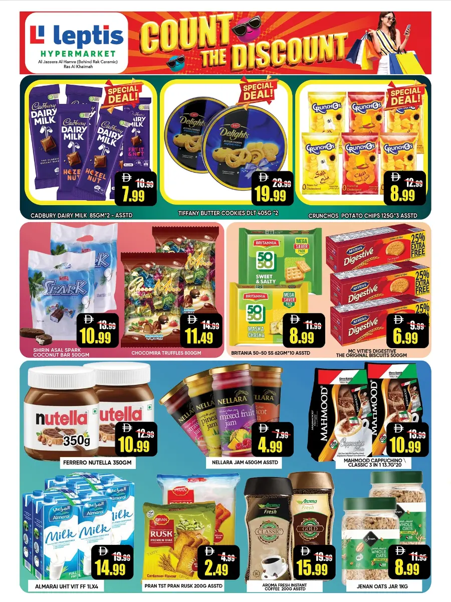 Count the Discount In Leptis Hypermarket Ras al Khaimah