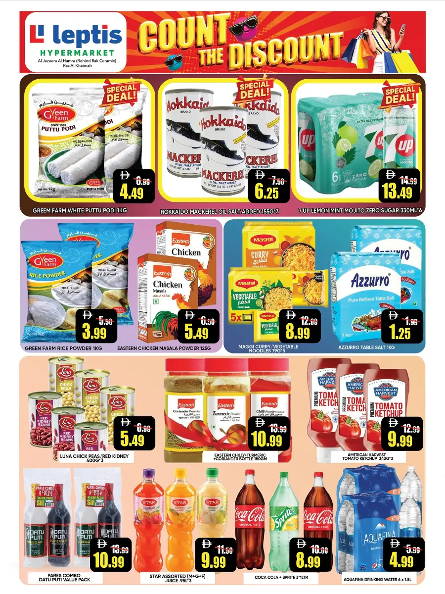 Count the Discount In Leptis Hypermarket Ras al Khaimah