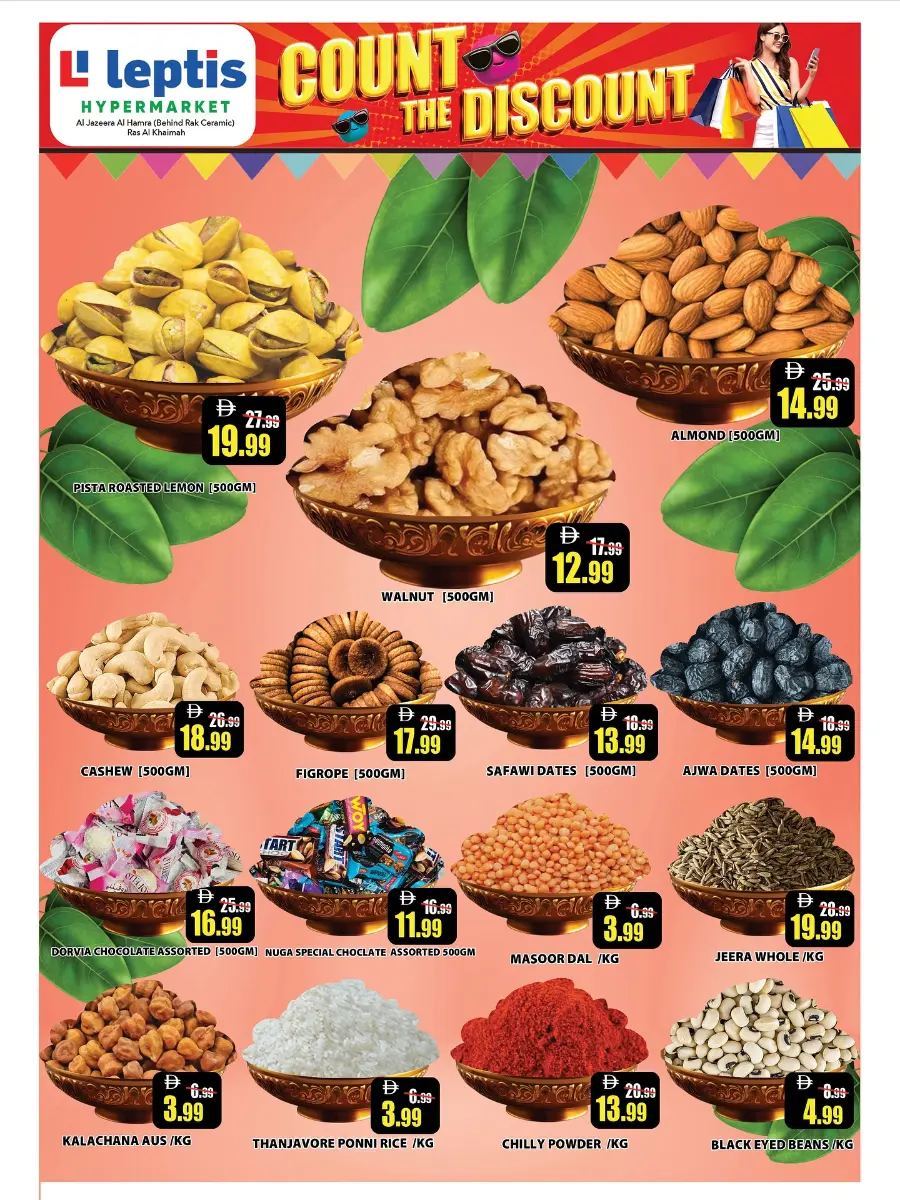 Count the Discount In Leptis Hypermarket Ras al Khaimah