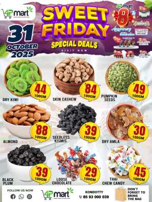 Sweet friday In 4P Mart Malappuram