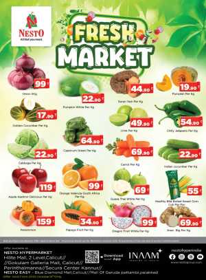 Fresh Market In Nesto Hypermarket Calicut,Malappuram,Kannur,Thrissur,Palakkad