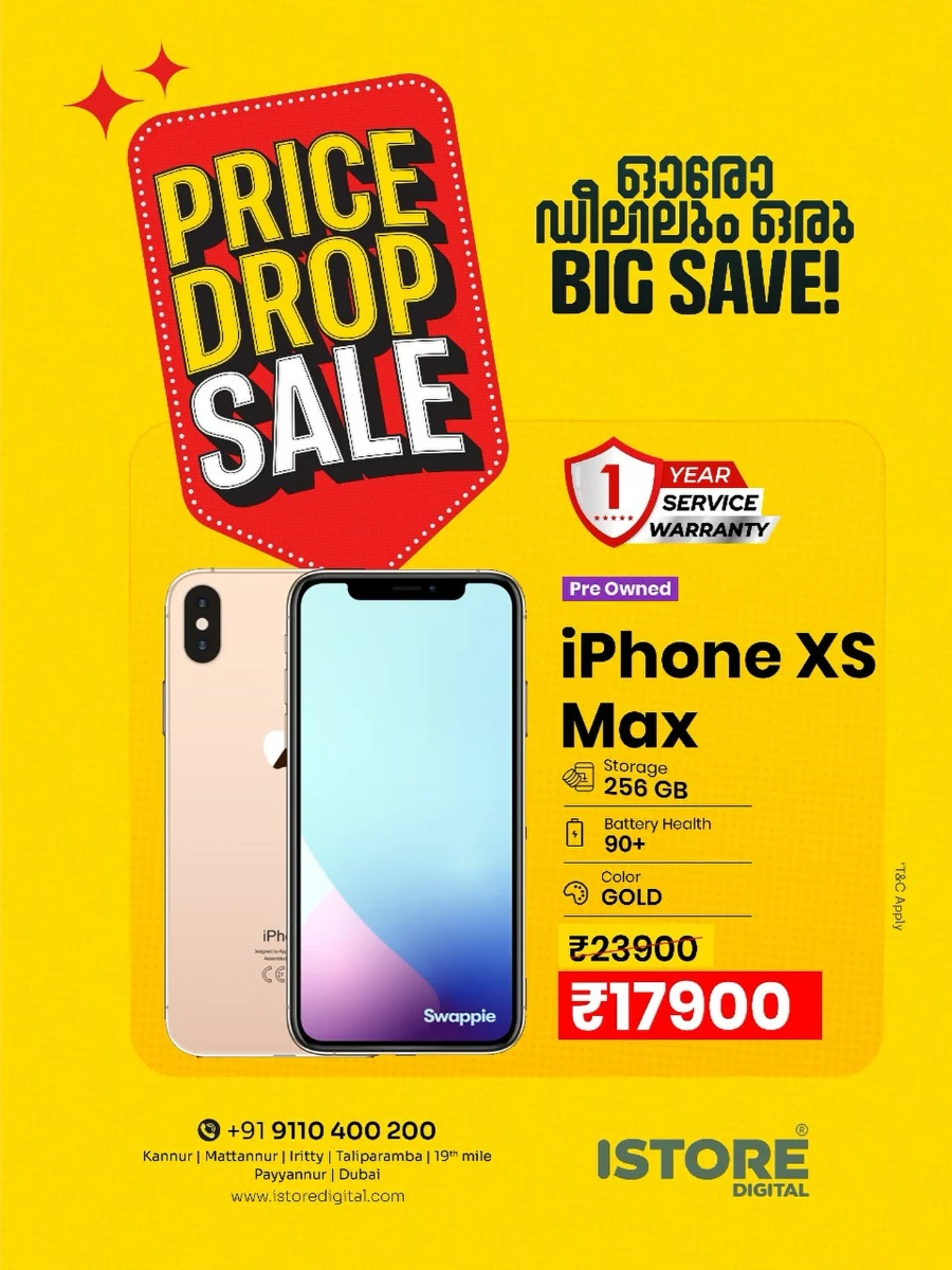 Price Drop Sale In iStore Digital Kannur