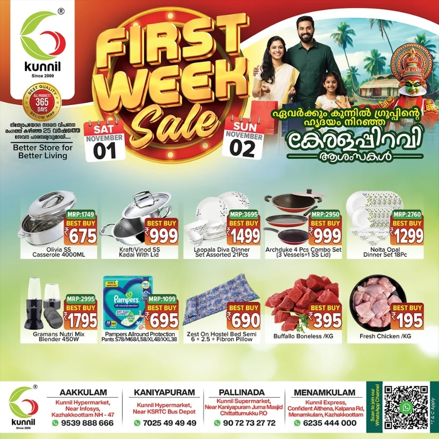 First Week Sale In Kunnil Hypermarket Trivandrum