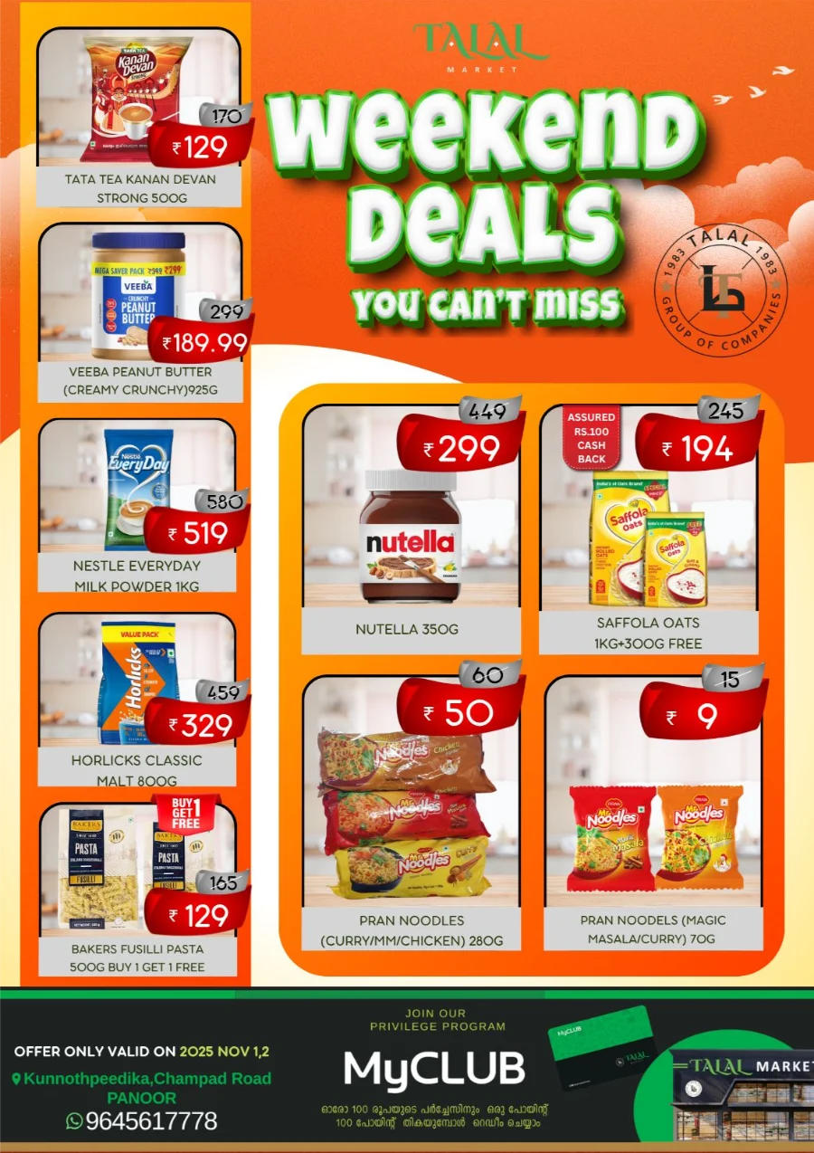 Weekend Deals In TALAL Market Kannur
