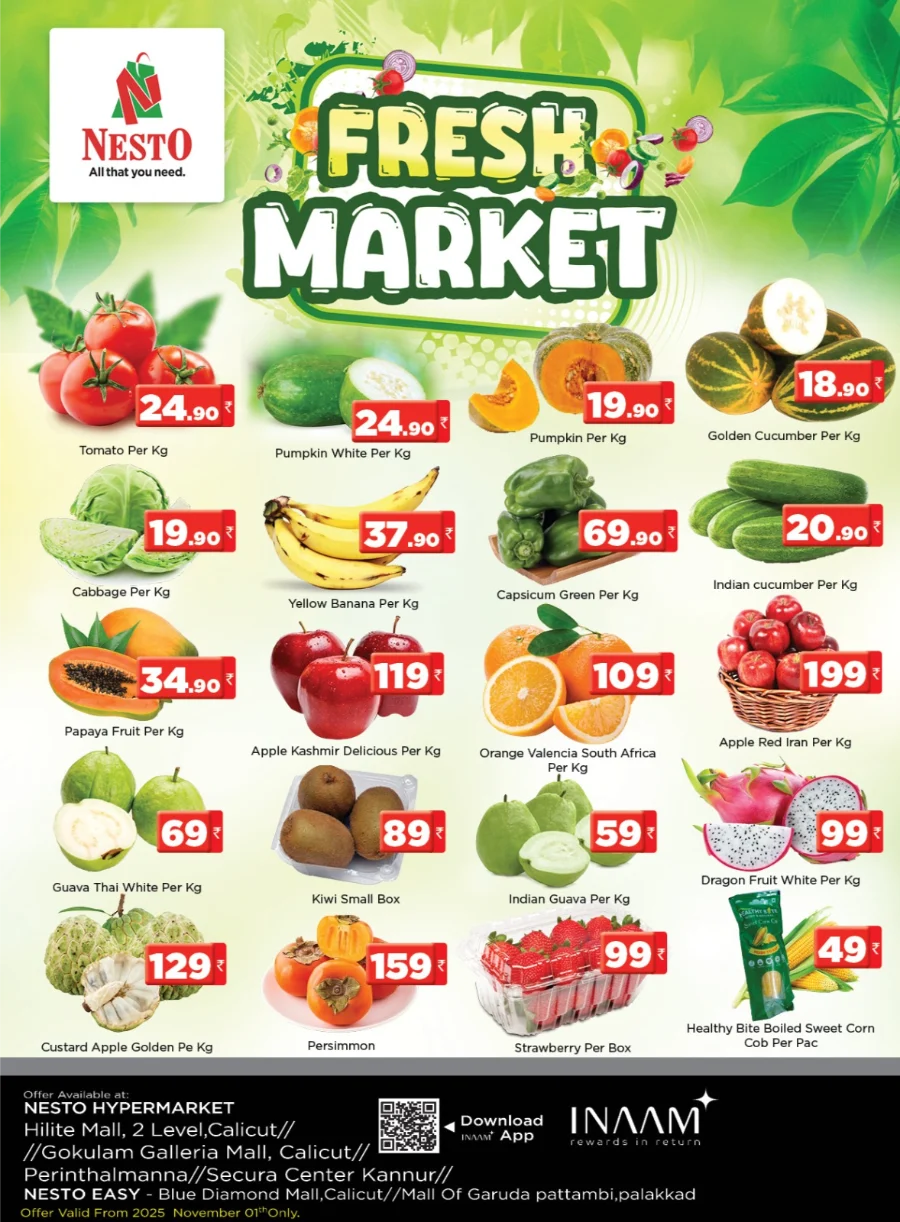 Fresh Market In Nesto Hypermarket Calicut