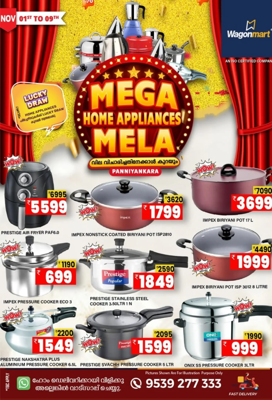 Mega Home Appliance Mela – Offer Sale In Wagonmart Calicut