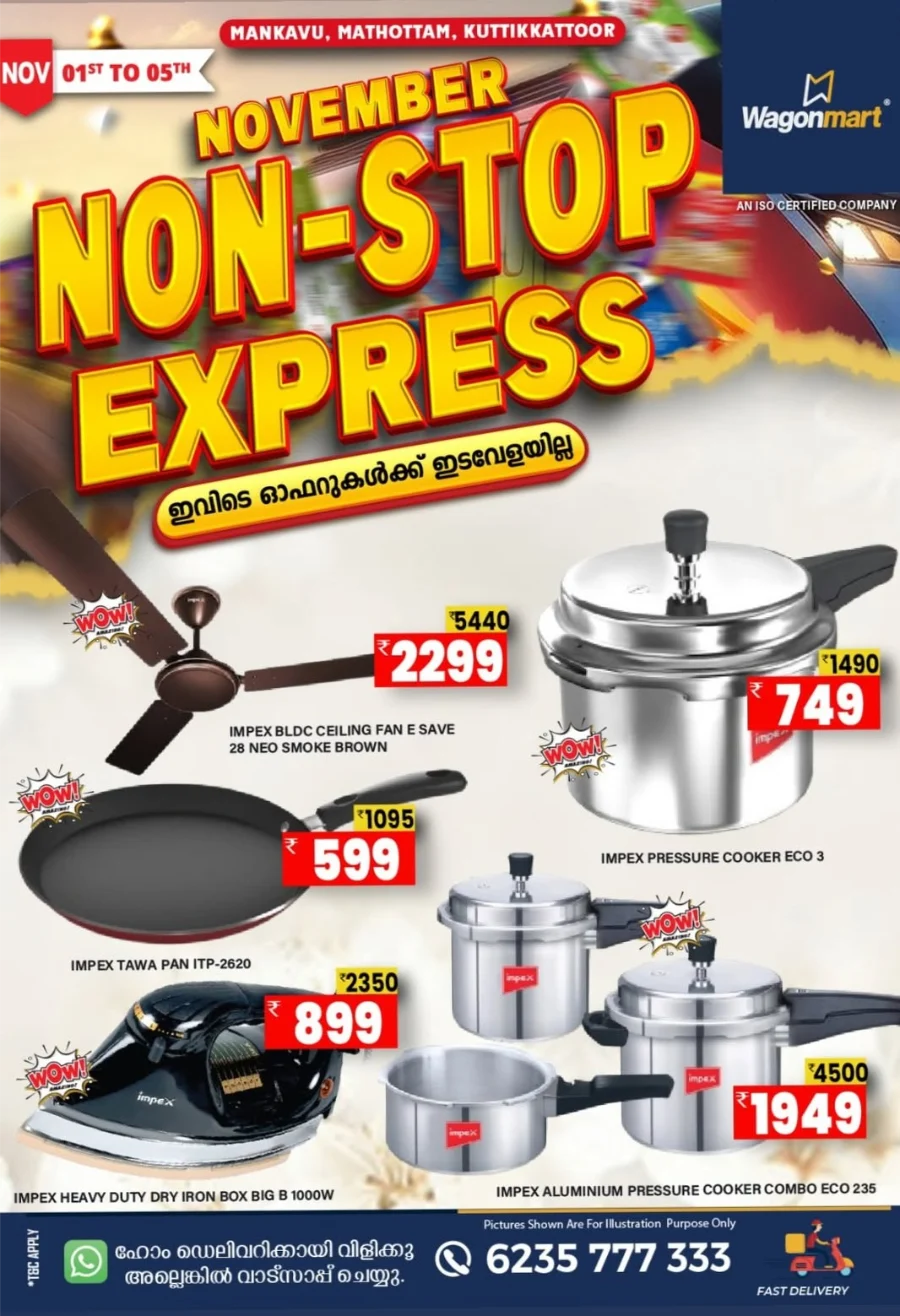 November Non-Stop Express Deals In Wagonmart Calicut