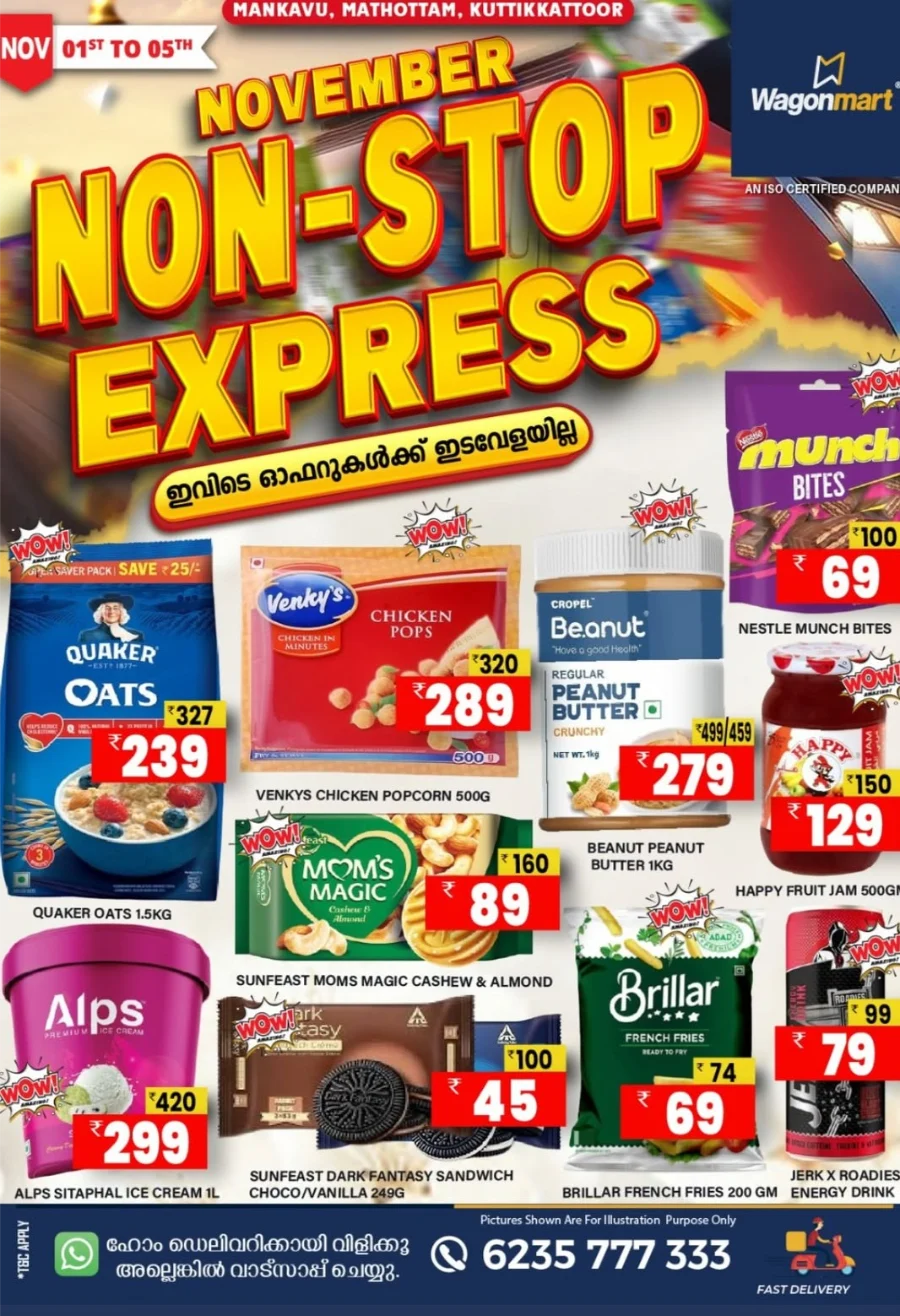 November Non-Stop Express Deals In Wagonmart Calicut