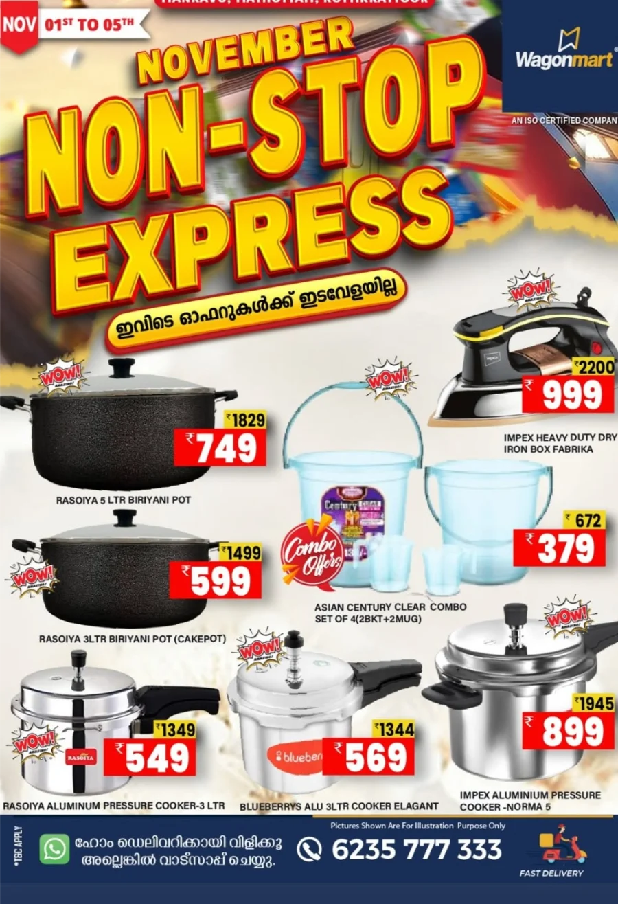 November Non-Stop Express Deals In Wagonmart Calicut