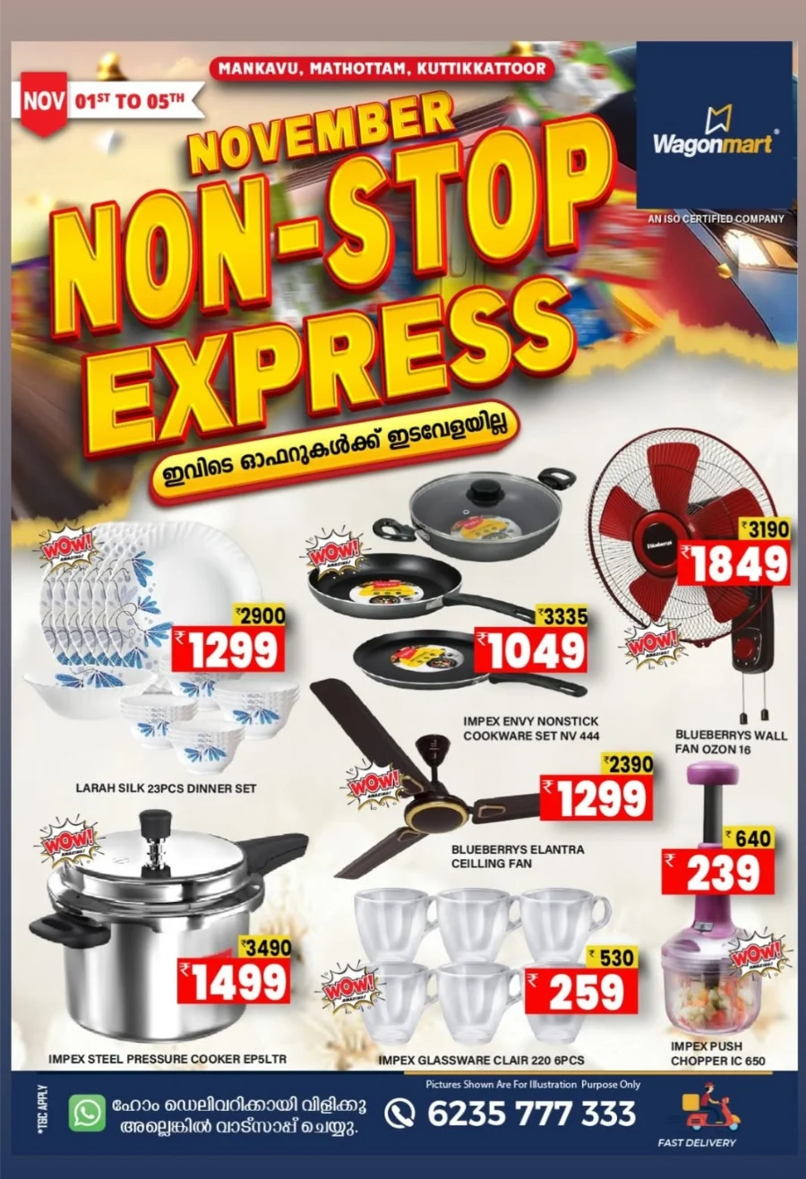 November Non-Stop Express Deals In Wagonmart Calicut
