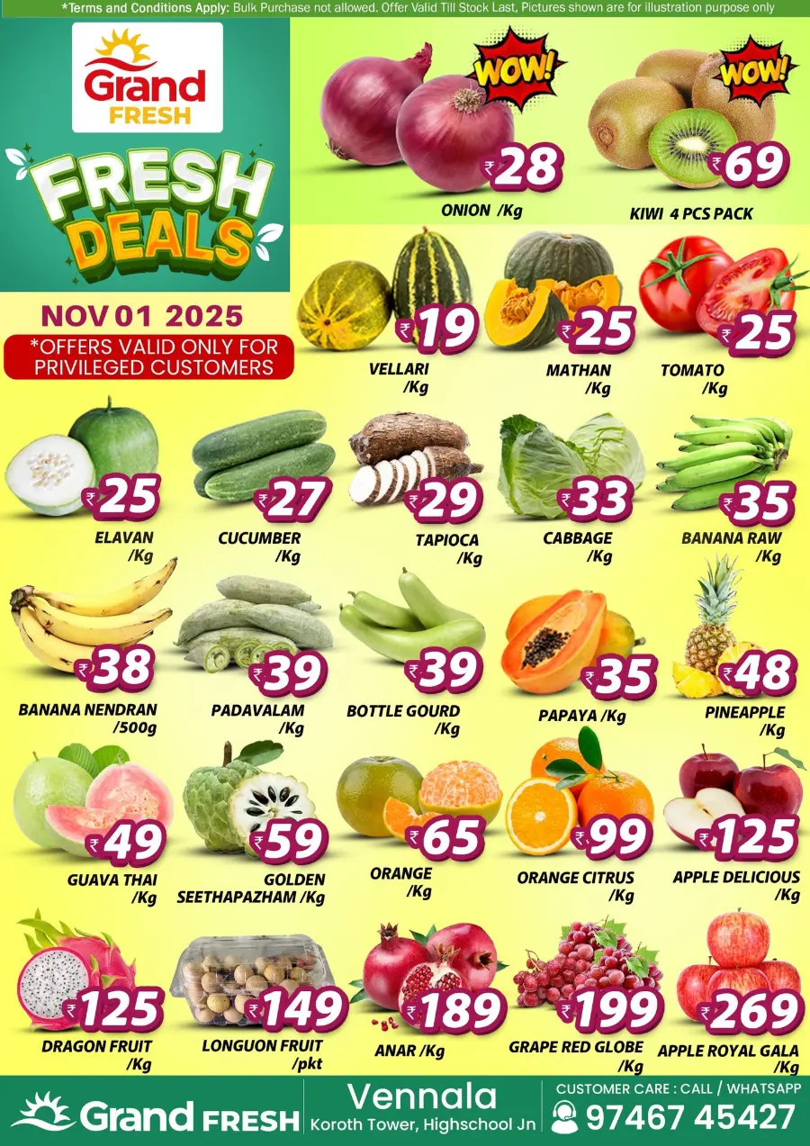 Fresh Deals In Grand Hypermarket Ernakulam