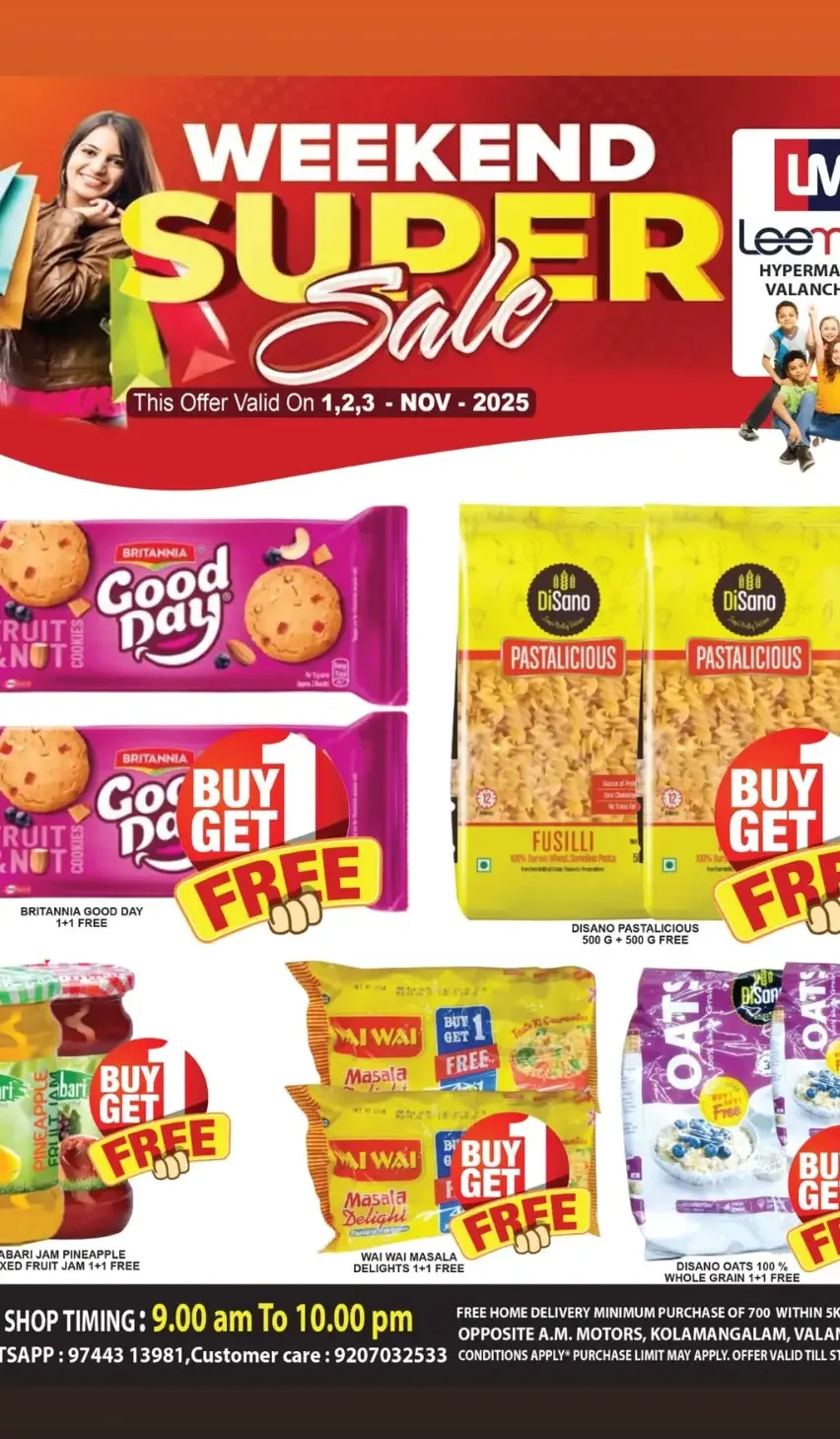 Weekend offer In Leemax Hypermarket Malappuram