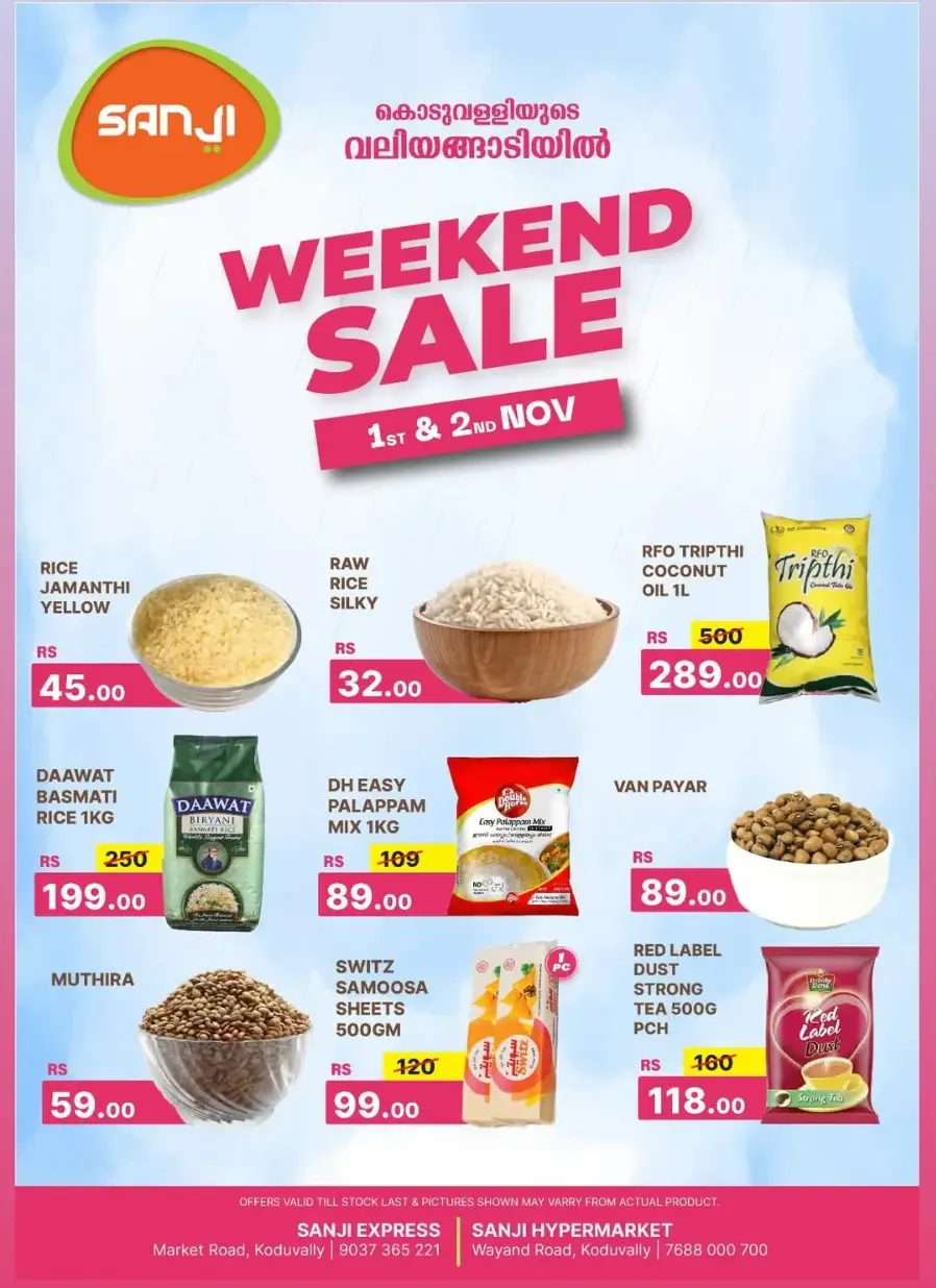 Weekend Sale In Sanji Hypermarket Calicut