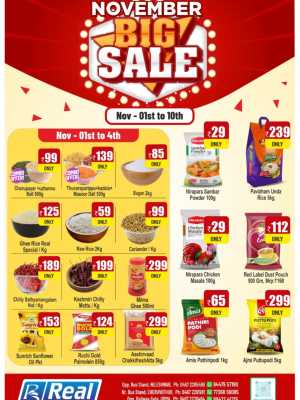 November Big Sale In Real Hyper Market Kasaragod