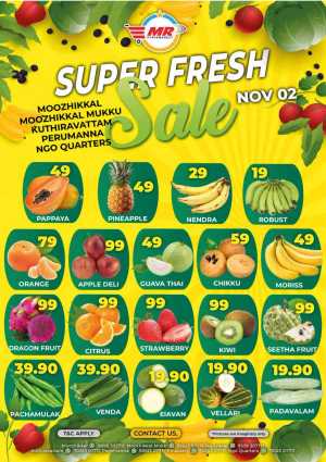 Fresh Deals In MR Hypermarket Calicut