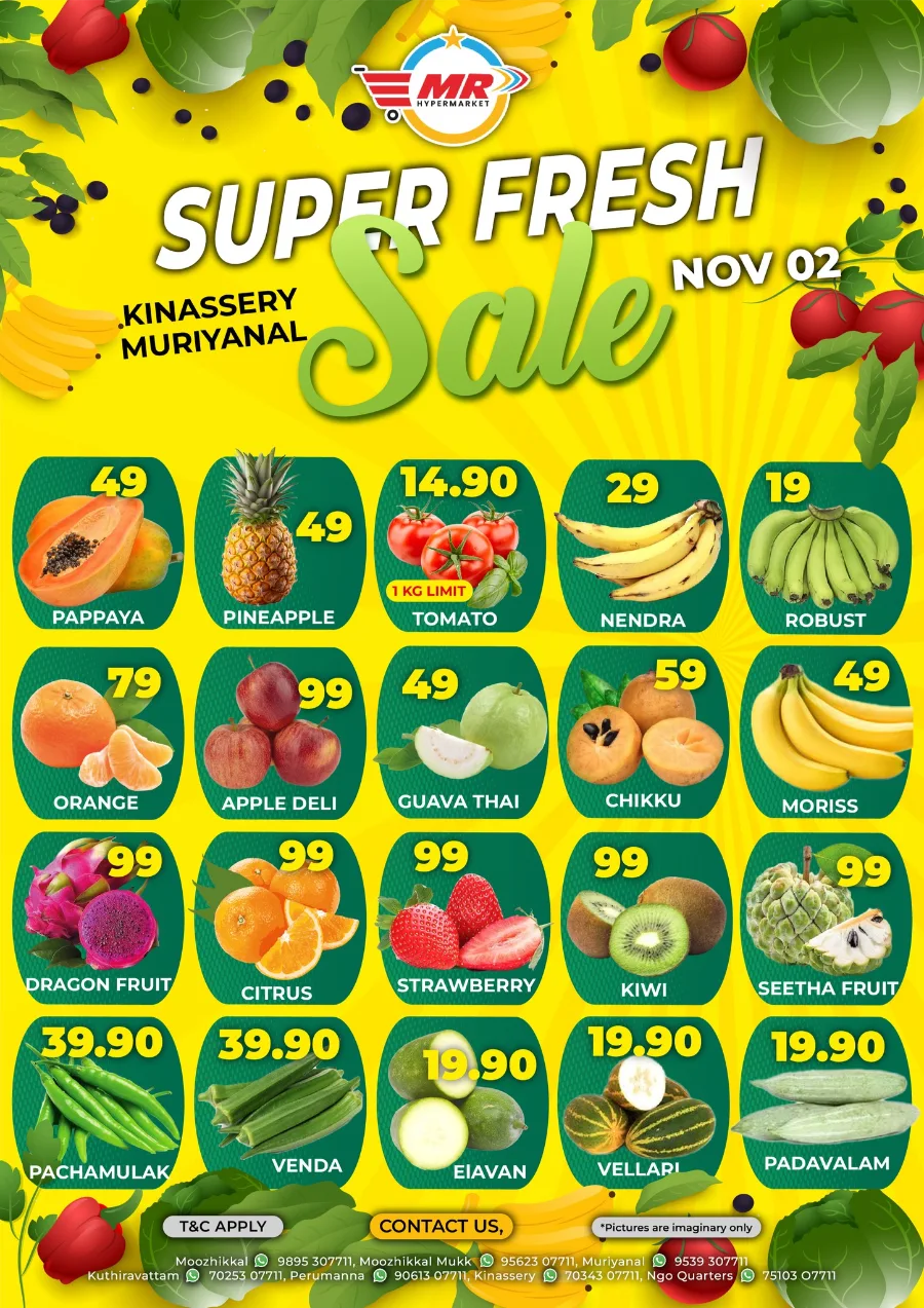 Super Fresh Sale In MR Hypermarket Calicut