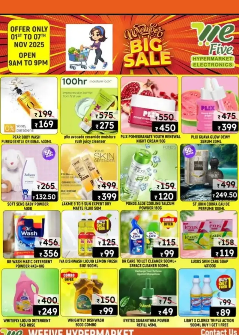 November Big Sale In We Five Hypermarket Thrissur