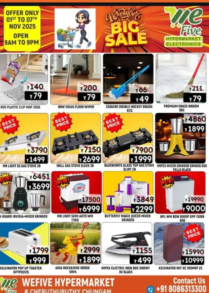 November Big Sale In We Five Hypermarket Thrissur