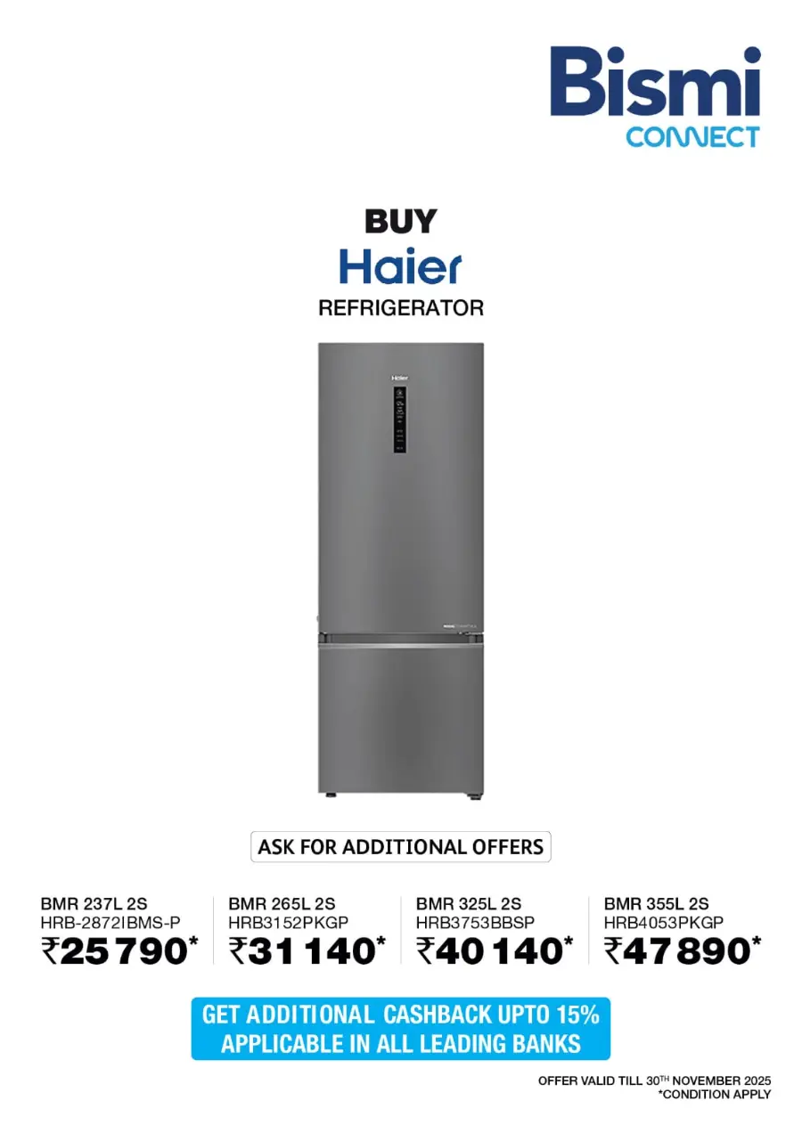 Best Offers on Electronics & Home Appliances In Bismi Connect Calicut