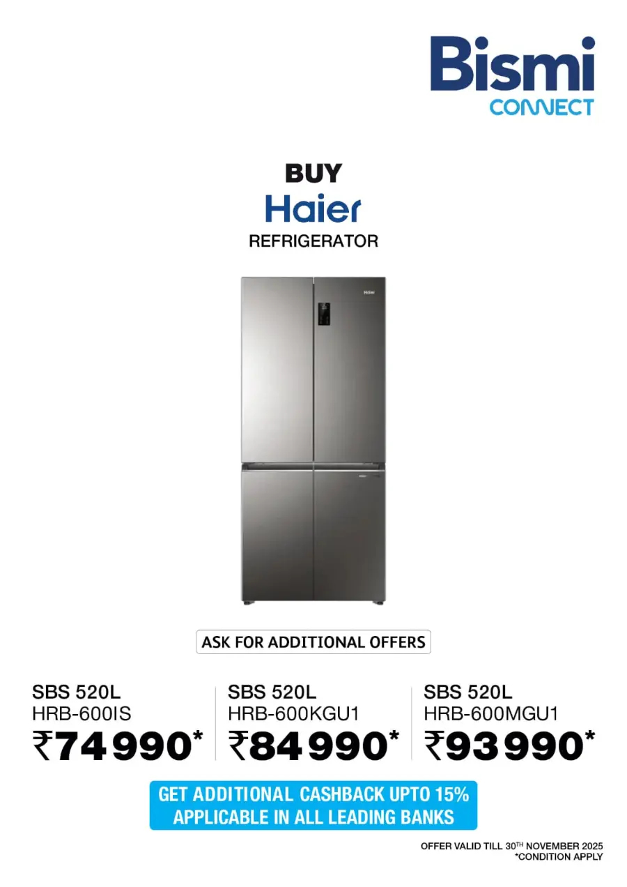 Best Offers on Electronics & Home Appliances In Bismi Connect Calicut