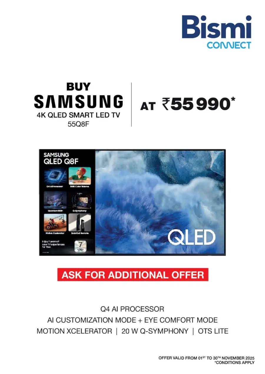 Best Offers on Electronics & Home Appliances In Bismi Connect Calicut