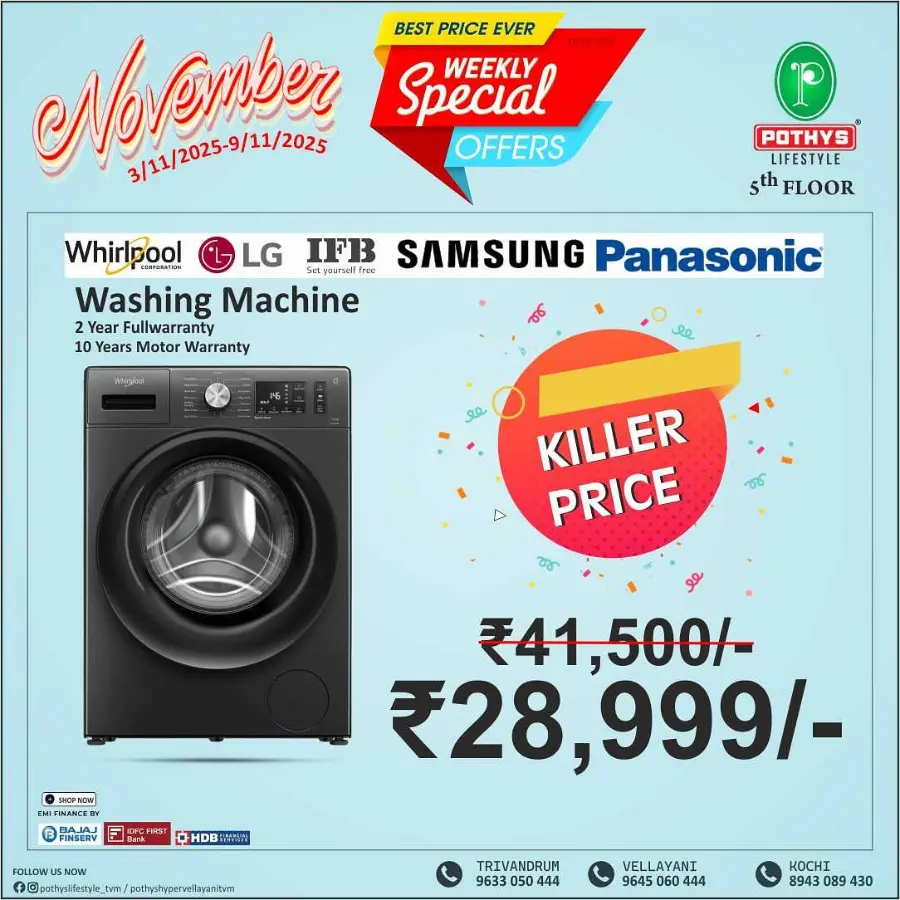 Weekly Special Offer In Pothys Lifestyle Trivandrum