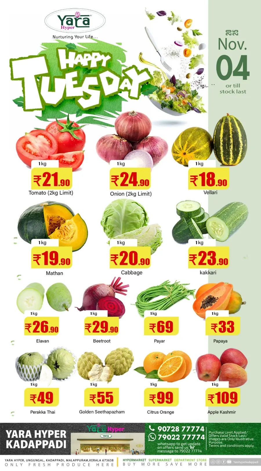 Fresh Deals In Yara Hypermarket Malappuram
