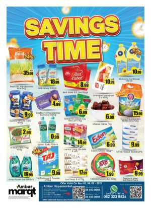 Savings time In Amber Hypermarket Sharjah / Ajman