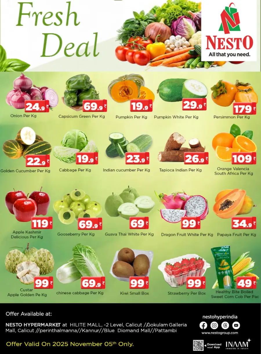 Fresh Deals In Nesto Hypermarket Kannur