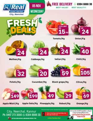 Fresh Deals In Real Hyper Market Kannur