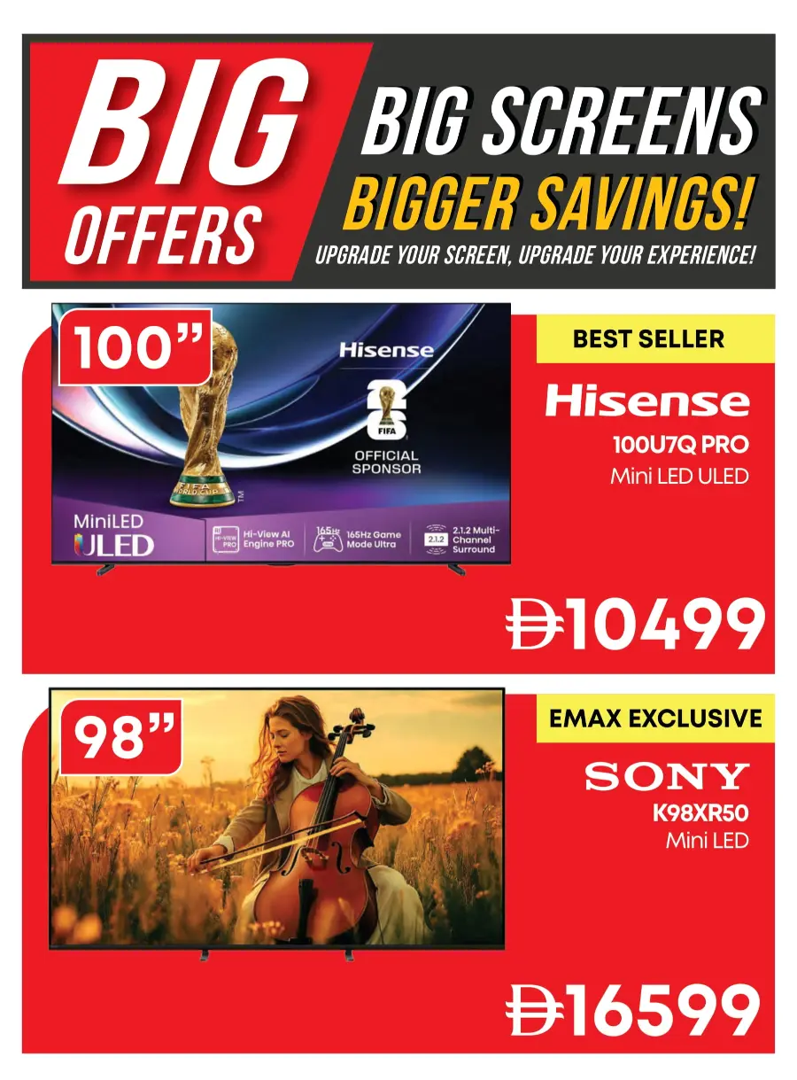 White Wednesday Deals – Unbeatable Prices! White Wednesday Deals – Unbeatable Prices! In Emax Sharjah / Ajman