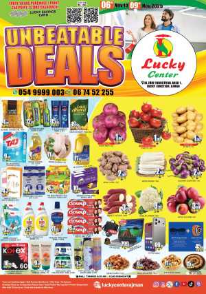 Unbeatable deals In Lucky Center Sharjah / Ajman