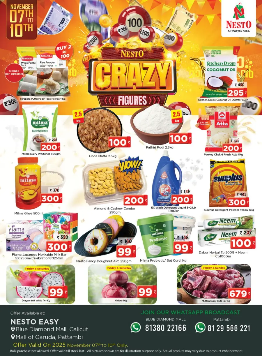 Crazy figures In Nesto Hypermarket Calicut