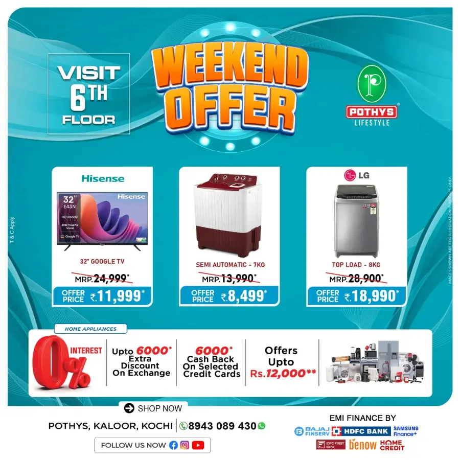 Weekend Offer In Pothys Lifestyle Ernakulam