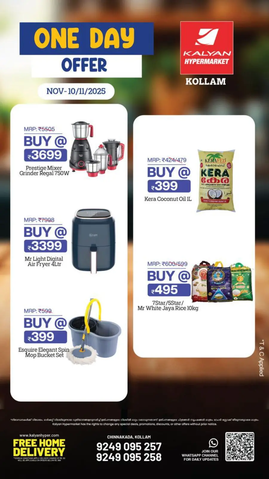 One Day Offer In Kalyan Hypermarket Kollam