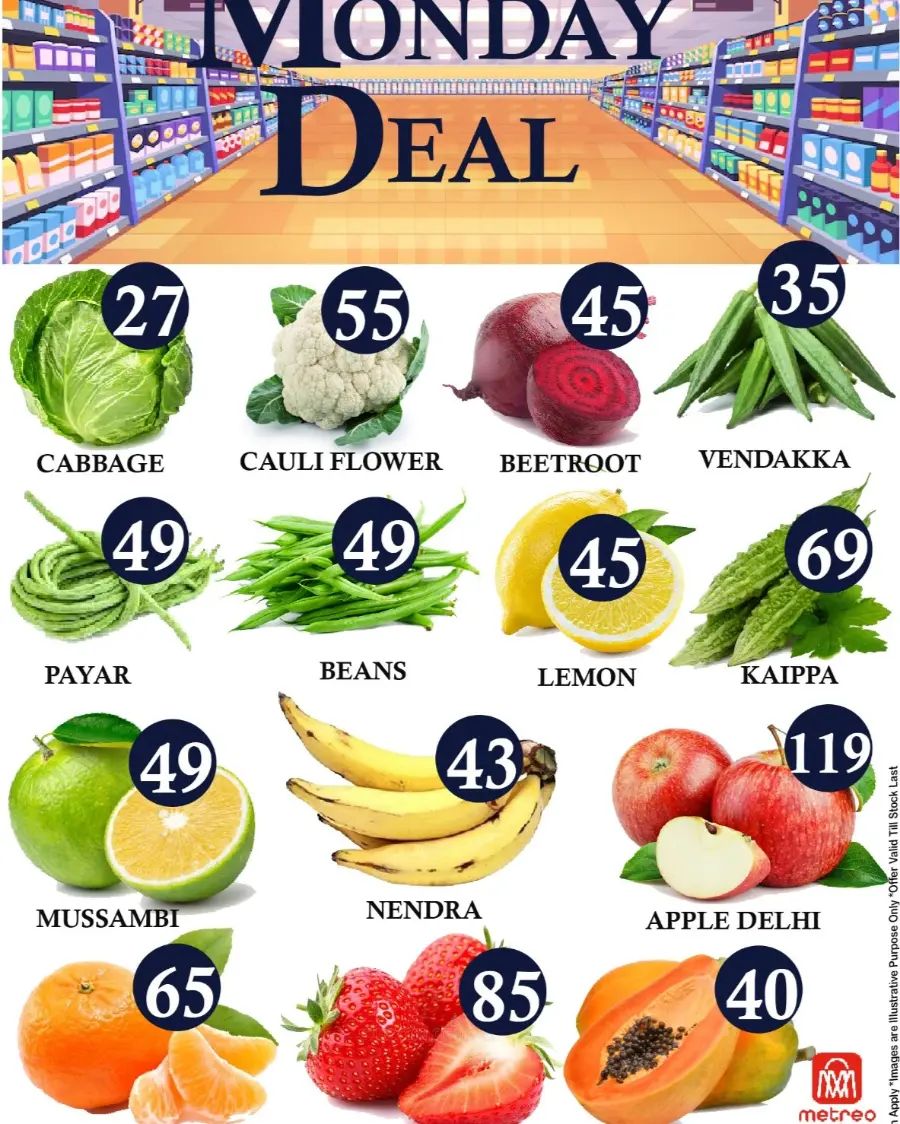 Monday Deals In Metro Centre Kannur