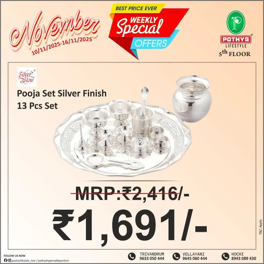 Weekly Special Offers In Pothys Lifestyle Trivandrum