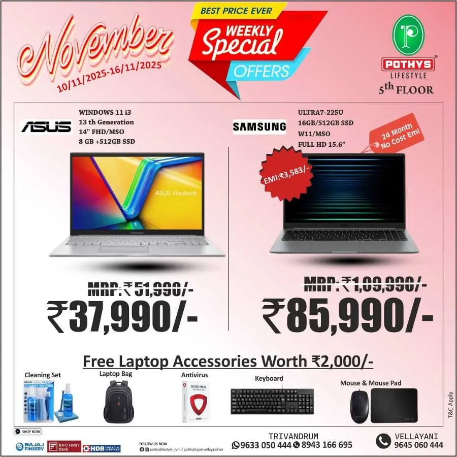 Weekly Special Offers In Pothys Lifestyle Trivandrum