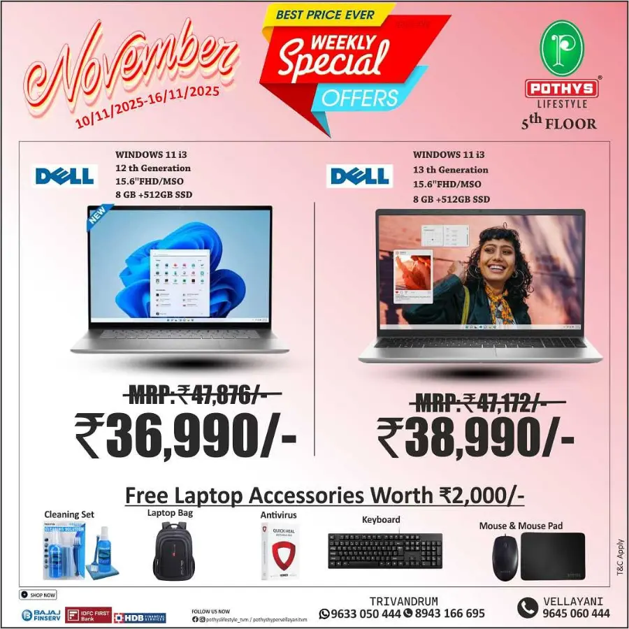 Weekly Special Offers In Pothys Lifestyle Trivandrum