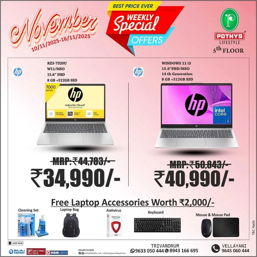Weekly Special Offers In Pothys Lifestyle Trivandrum