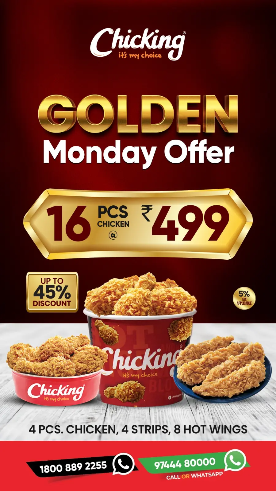 Golden Monday Offer In Chicking India Kannur
