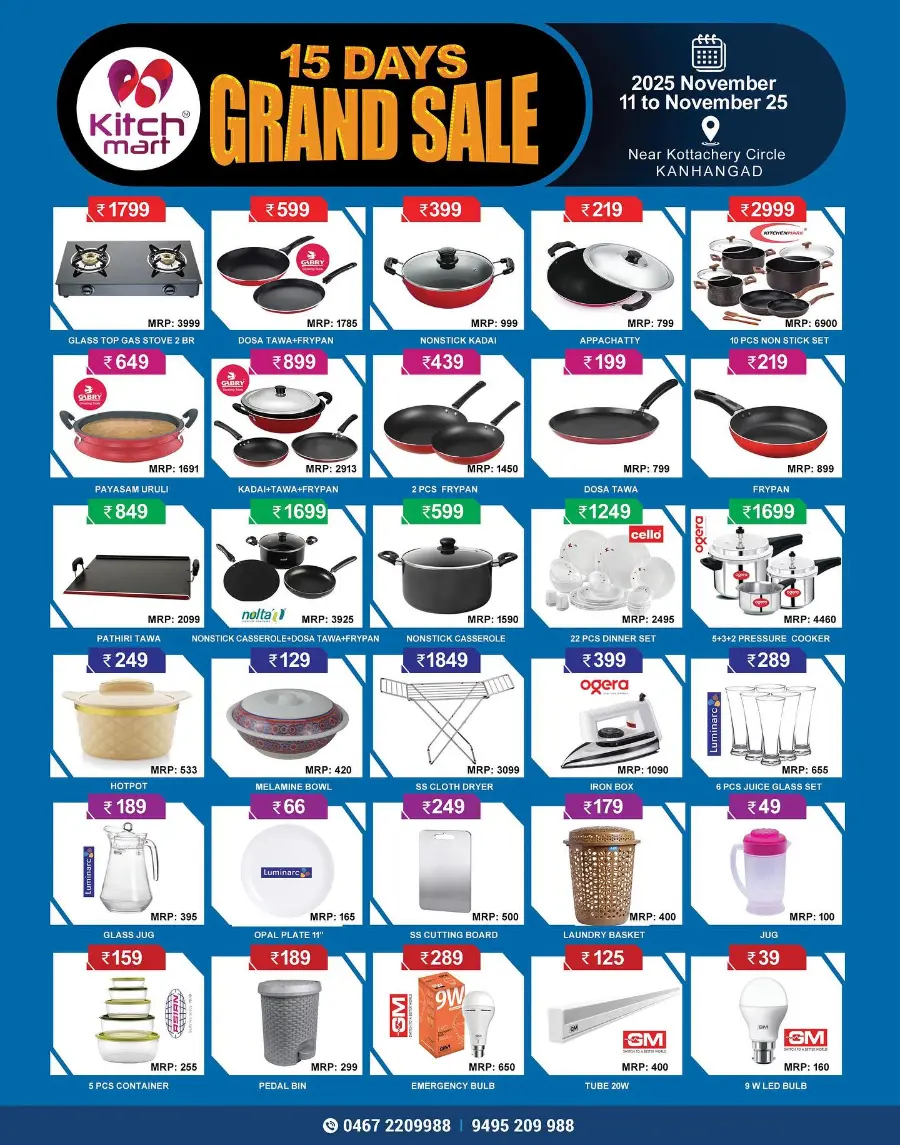 Grand sale In Kitchmart Kasaragod