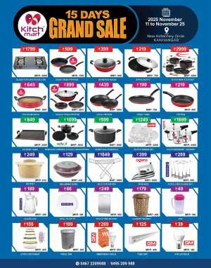 Grand sale In Kitchmart Kasaragod