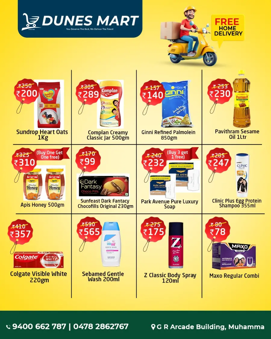 Midweek Offer In Dunes Mart Alappuzha