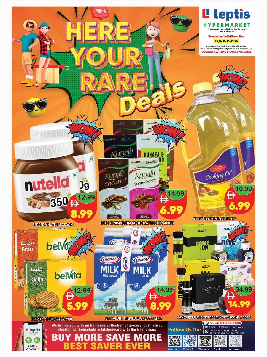 Weekend Rare Deals In Leptis Hypermarket Ras al Khaimah